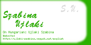 szabina ujlaki business card